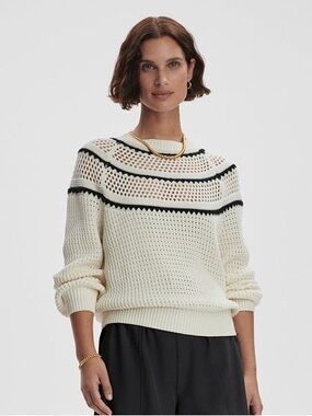 Varley Padbury Pointelle Knit Sweater